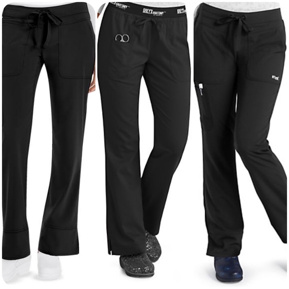 Grey’s Anatomy Black XXS / XS Scrub Pants Bundle